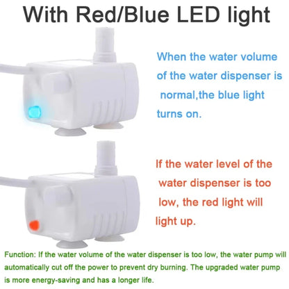 USB Replace Water Pump for Pet Cat Dog Water Fountain Pump Cat Water Dispenser Dog Water Dispenser Fish Tank Submersible Pump