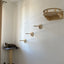 Cat Wall Mounted Wooden Climbing Shelves Cat House and Hammock for Platform and Ladder Turning Channel for Cat Indoor Furniture