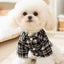 Autumn Winter Warm Pet Dog Dress Puppy Shirt Luxury Dog Clothes Thickened Striped Plaid Dog Costume Chihuahua Bichon Dog Coat