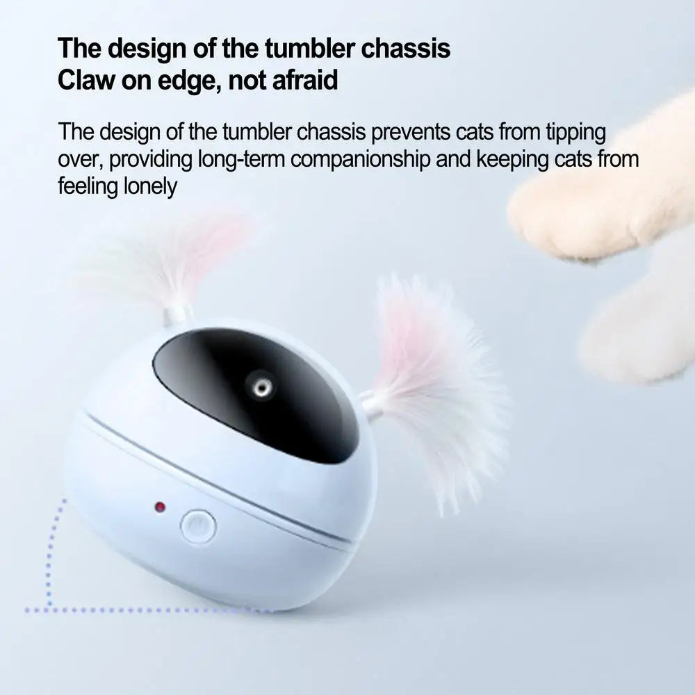 Cat Laser Toy Automatic Laser Moving Pointer for Cats Real Random Trajectory & 360 Irregular Rotation Kitten Exercise Toys