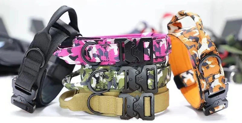 Doberman Pinscher Big Dog Collar and Leash Outdoor Train Pet Collars for Medium Large Dogs German Shepherd mascotas Accessories