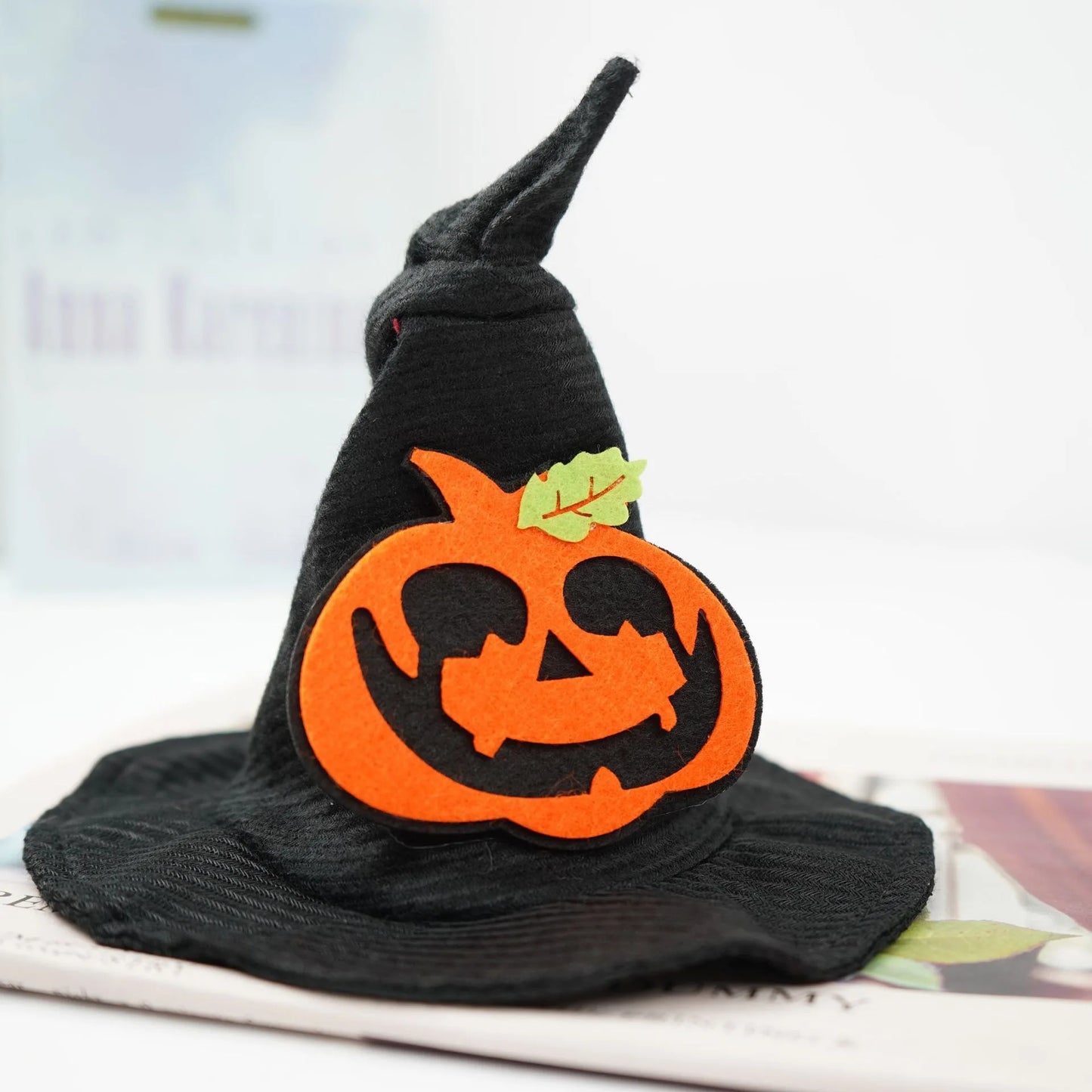 Wizard Hat for Pet Dogs Soft Polyester Lightweight Halloween Cosplay Chihuahua Cat Accessories Animal Pumpkin Bat Pet Products