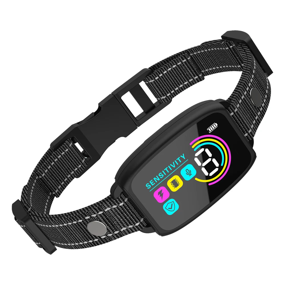 Automatic Dogs Training Collar Ultrasonic Pet Dog Anti Barking Stop Barking Vibration Anti Bark Waterproof Collar Devices Type-C