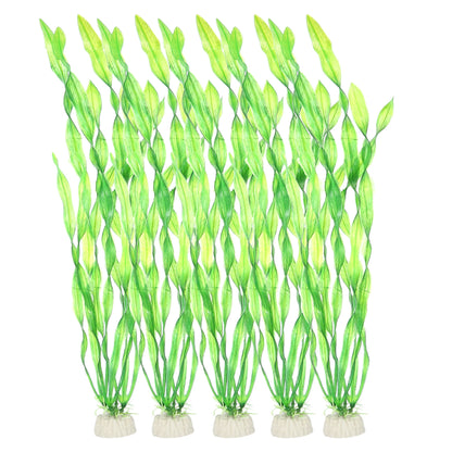 UXCELL 3/4/5/6/8/9 Pcs Artificial Aquarium Plants Grass Water Weeds Ornament Fish Tank Plant Flower Grass Decor Accessories