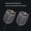 Stainless Steel Aquarium Small Fishing Bait Feeder Fish Tank Crystal Shrimp Dry Food Feeding Fishing Lure Cage Trap Basket
