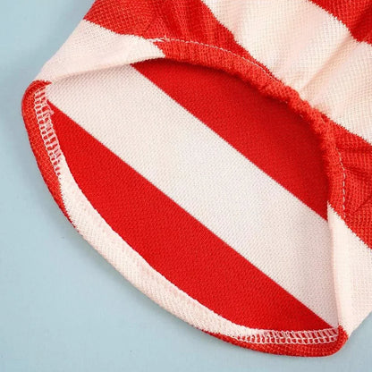 Stripe Dog Shirt Breathable Polo Shirts Summer Dog Clothes for Small Medium Dogs Cat Girl Boy Puppy Chihuahua Yorkie Pet Apparel