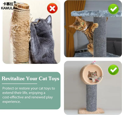 Trimmable Anti Cat Scratch Mat Self-Adhesive Carpet Mat Pad Cat Pet Scratcher Furniture Couch Corner Indoor Sofa Wall Protector