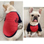 Dog Vest  Dog Shirts for Dogs  Dog Costume  Dog Clothes Parent-child Wear Spring and Summer Embroidery Four Colors