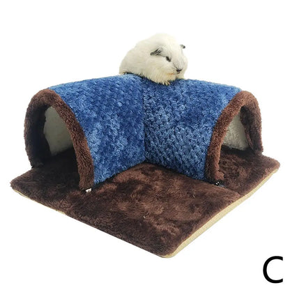 Squirrel Hamster Rabbit Chinchilla Play Blanket 90 Degree Right Angle Channel Thickened Sponge Hair Small Animal New Home