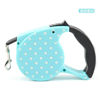 5m Durable Dog Leash Automatic Retractable Nylon Dog Lead Extending Puppy Walking Leads for Small Dog Chihuahua Pug Pet Supplies