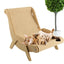 Sisal Cat Chair Wooden Cat Lounge Chair Cozy Stable Pet Furniture Pet-Friendly Multi-Functional Cat Scratcher Cat Beach Chair