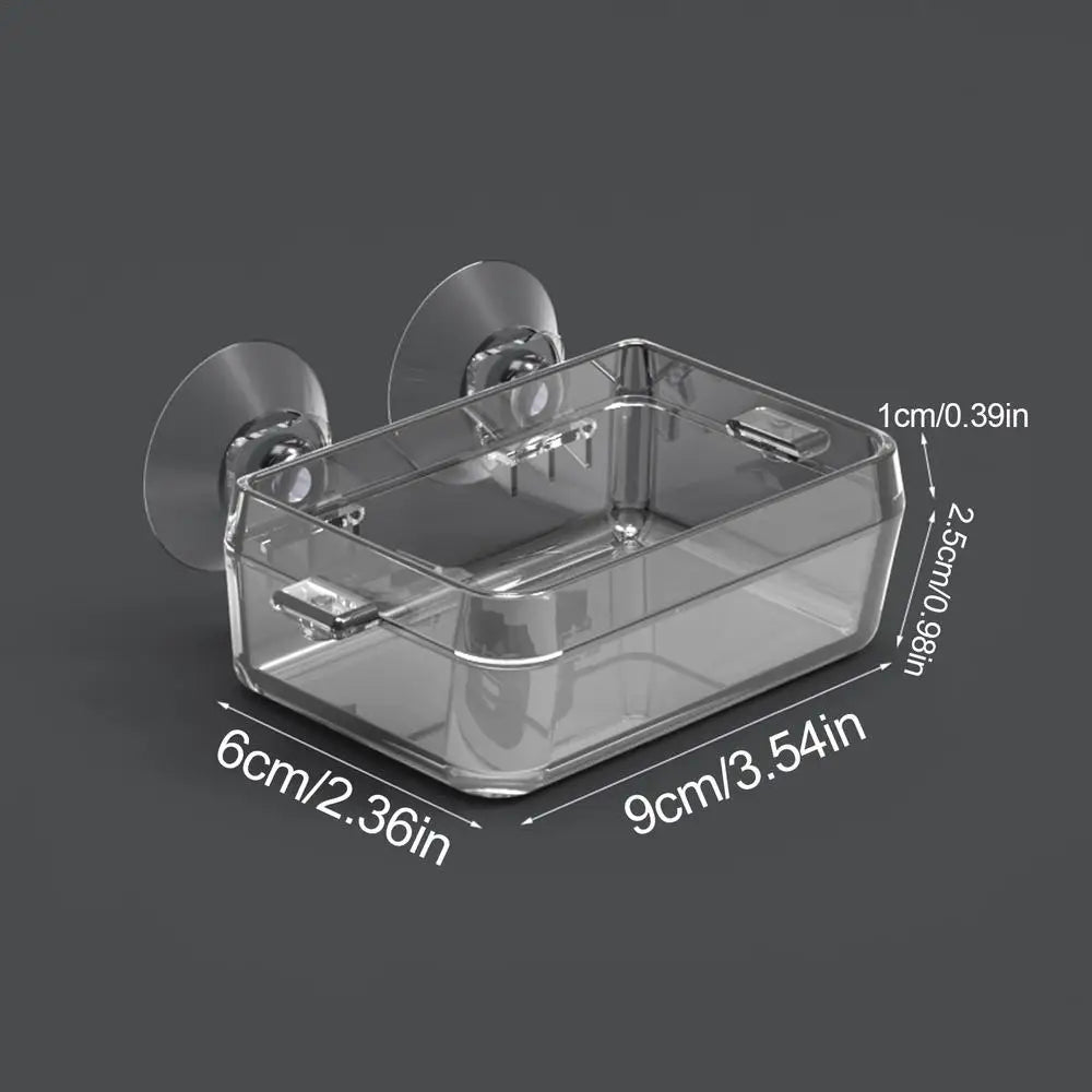 Reptile Ledge Feeder Suction Cup Gecko Ledge Feeder Anti-Escape Mealworm Bowl Durable Feeding Basin Pet Supplies