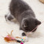 Cat Teaser Stick With Bell, Feather, Long Rod Suction Cup