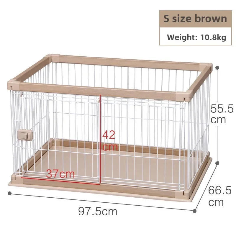 Dog Cage Alice Dog Cage Medium and Small Dog Shiba Inu Bulldog Pet Kennel Fence Indoor Fence