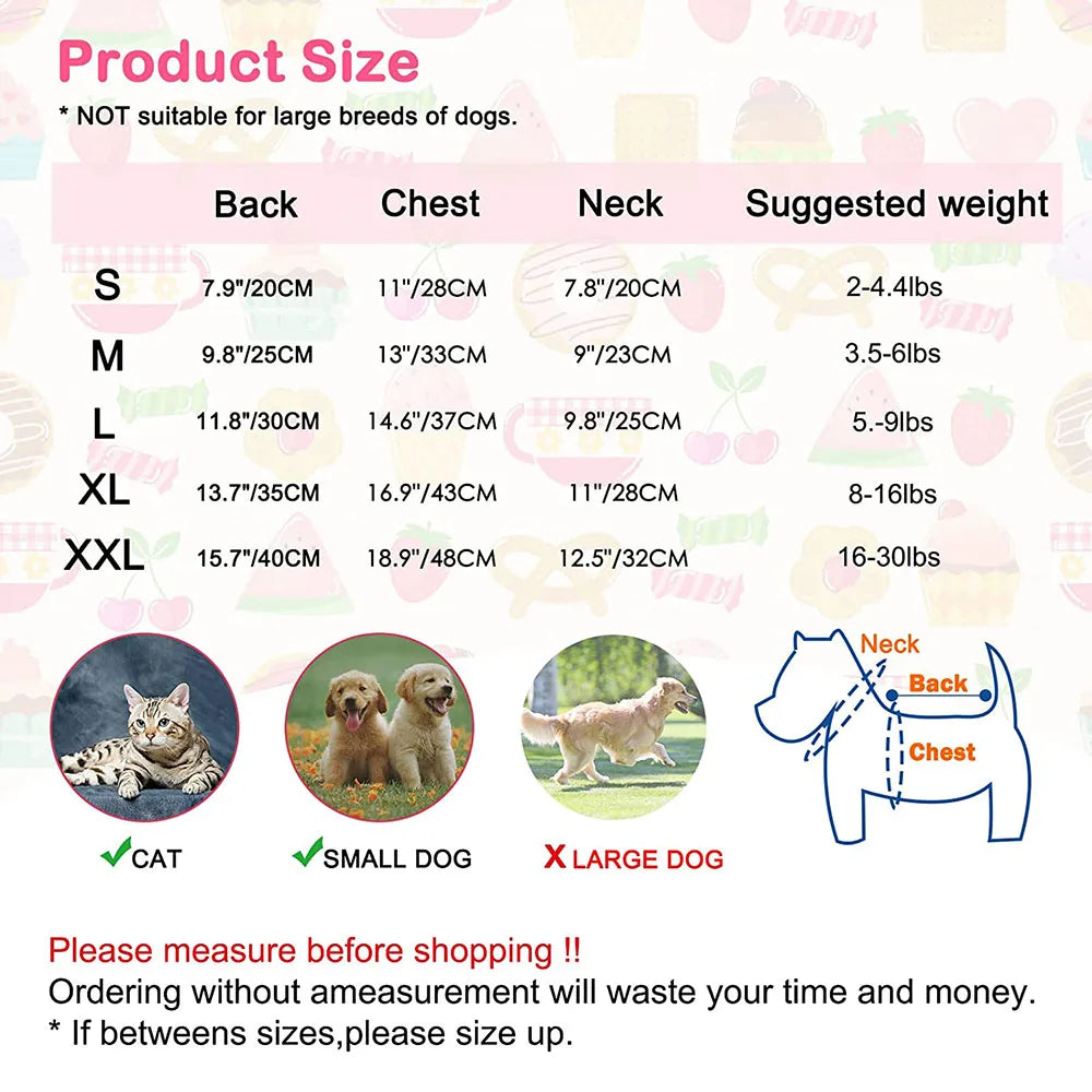 Pet Clothing Warm Cotton Dog Pajama Yellow Duck Soft Material Stretchable Dog Pajamas Onesie Pet Pjs Dogs Apparel for Small Dogs