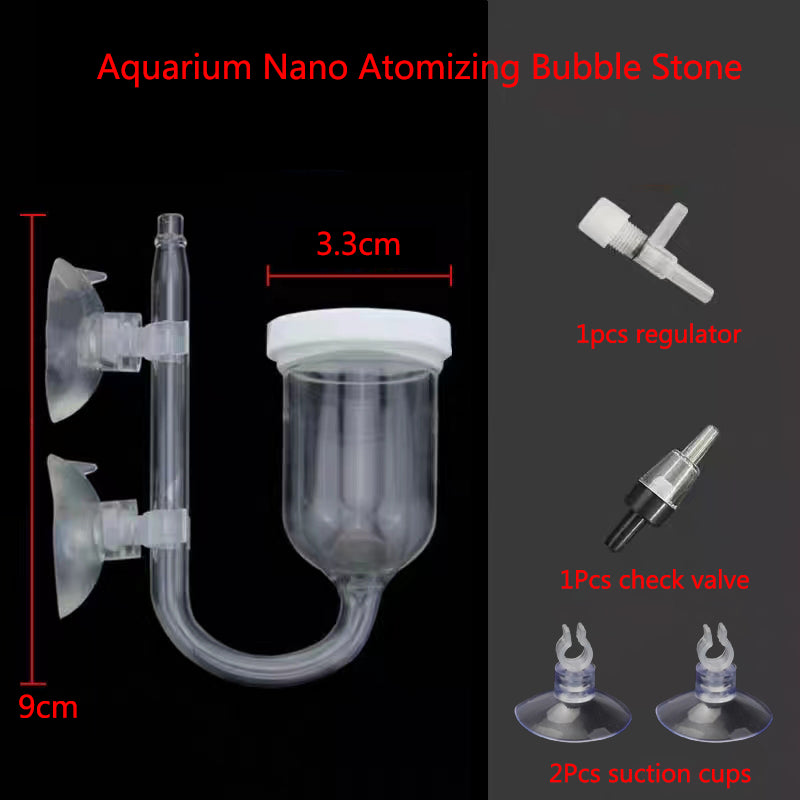 Glass Air Pump Sand Stone Aquarium Oxygen Pump Fresh Air Stone Nano Bubble Bar Aquarium Fish Tank Aerator Pump Hot Selling