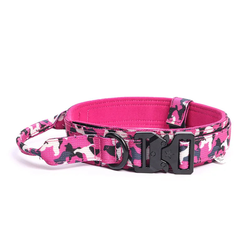 Doberman Pinscher Big Dog Collar and Leash Outdoor Train Pet Collars for Medium Large Dogs German Shepherd mascotas Accessories