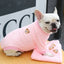 2024 New Warm Fleece Pet Clothes Cute Print Coat Small Medium Dog Cat Shirt Jacket Teddy French Bulldog Chihuahua Winter Outfit