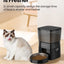 ROJECO Automatic Pet Feeder Button Version Auto Cat Food Dispenser Accessories Smart Control Pet Feeder For Cats Dog Dry Food