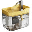 High end transparent cat water dispenser, plug-in automatic wired water dispenser, circulating flow water basin, pet water dispe