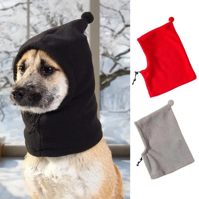 Dog Snood Head Wrap Dog Hats Winter Hat With Noise Protection Thick And Warm Winter Hat Dog Ear Cover For Hiking Camping