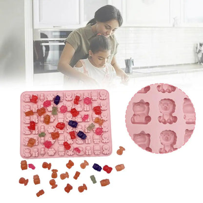 Cartoon Silicone Fudge Mold Super Small Silicone Chocolate Mould Tool Tea Baking Ice Afternoon Ice Mold Maker Mold F2I1