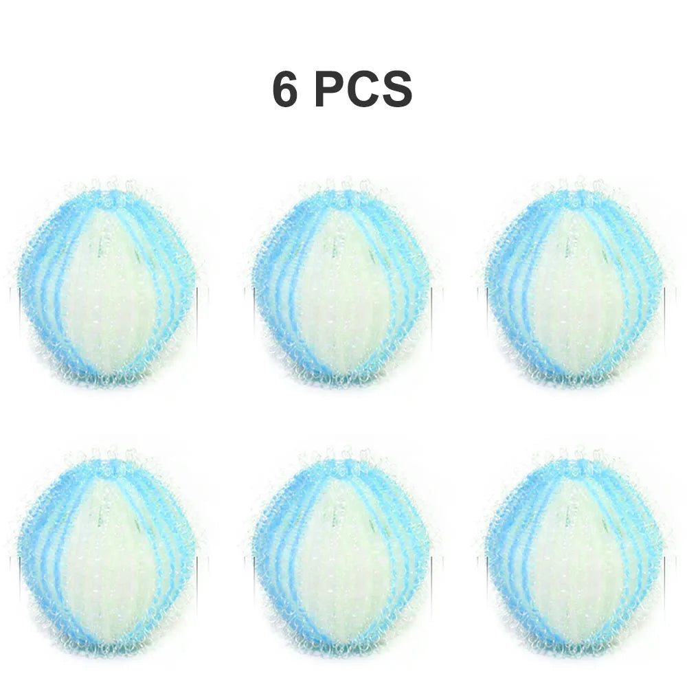 6pcs Nylon Laundry Ball Washing Machine Decontamination Ball Fur Lint Sticking Dedusting Roller Pet Hair Removal Ball in Laundry