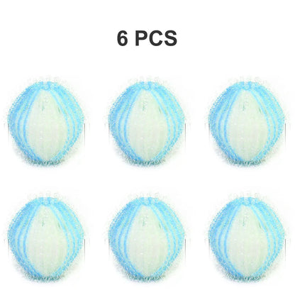 6pcs Nylon Laundry Ball Washing Machine Decontamination Ball Fur Lint Sticking Dedusting Roller Pet Hair Removal Ball in Laundry