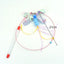 Interactive Wire Feather Cat Teaser Stick Fun Pet Toy for Kittens Entertaining Bell Feather Fish Wand Playful Cat Accessories
