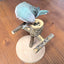 Natural Wood Toy Pet Parrot Raw Wood Stand With wooden feeding bowl Rack Squirrel Bird Hamster Branch Perches Chew Bite Toys