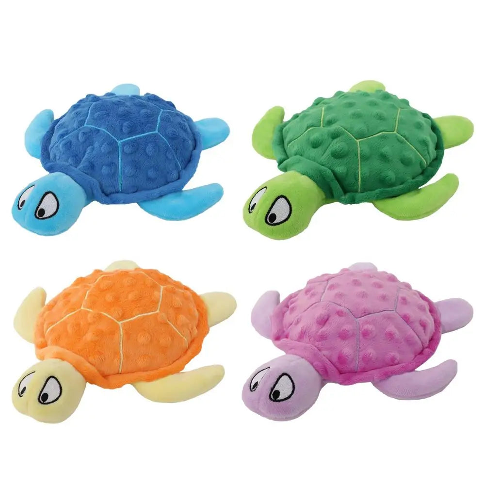 Plush Sea Turtle Dog Toy Sound Chew Pet Squeaky Toys Squeaky Dog Chewing Toy Plush Chewing Toys for  Dog Puppy Outdoor Playing