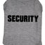 Dog Security Shirt Pet Puppy Guard Costume Cotton T-Shirt Summer Dog Clothes for Large Medium and Small Dogs German Shepherd