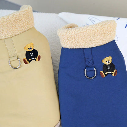 Windproof Dog Winter Coat Waterproof Dog Jacket Warm Dog Apparel Cold Weather Pet Clothing with Fleece Lined for Small Dogs Cats