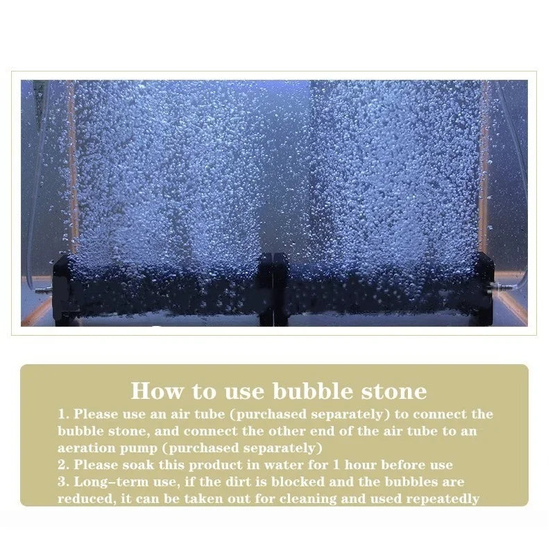 Air Stone Cylinder Bubble Diffuser Airstones for Aquarium Fish Tank Oxygen Pump Hydroponic Systems Fish Tank Accessories
