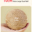 10CM Interactive Sisal Cat Scratching Ball Toy For Kitten Teeth Cleaning Anti Bite Cat Ball Sounding Toy Pet Supplies