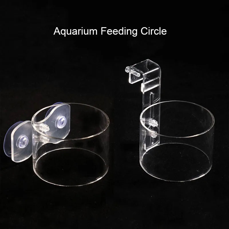 1Pcs Aquarium Feeding Ring Fish Tank Station Floating Food Tray Feeder Aquarium Accessory with Strong Suction Cup or Hook New