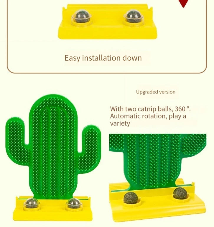 Cat Hair Scratch Corner Tickle Cactus Toy Scratch Scratch Massage Brush Face Hair Removal Cat Brush Artifact Pet Supplies
