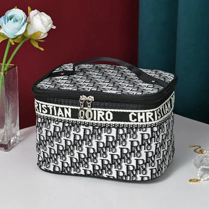 Thousand Bird Grid Cosmetic Bag Female Large Capacity Portable New Travel Waterproof Handheld Large Storage Bag Wash Bag