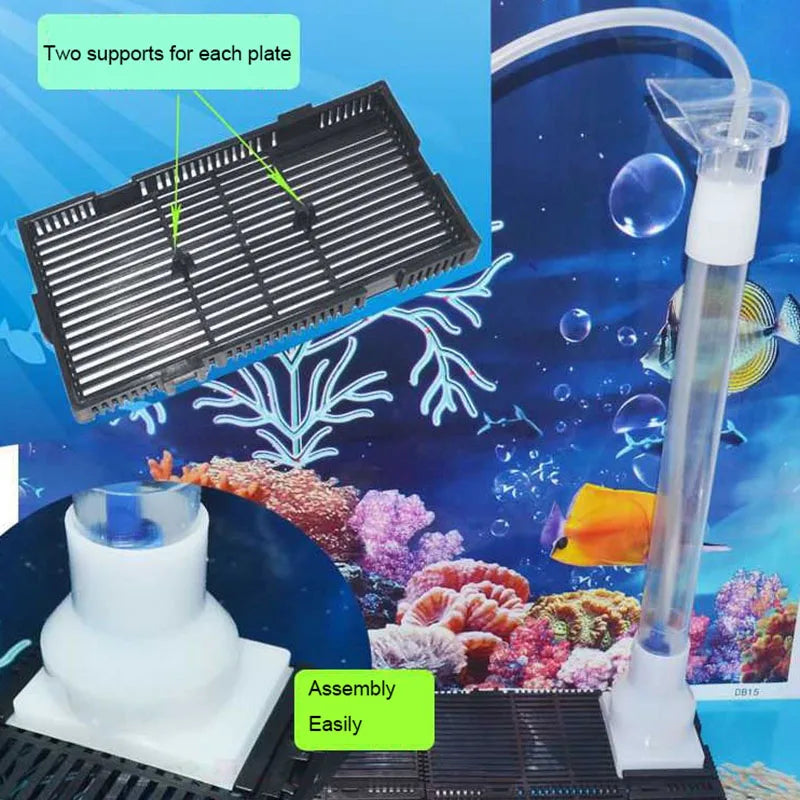 2pcsFish Tank Under Gravel Bottom Filtration Plate Board Filter System for Filter Equipment Materials Aquarium Filter Accessries