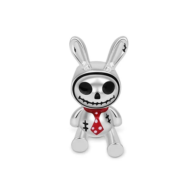 New 925 Silvering Disney Cute Bird Tiger Duck Dog Rabbit Salamander Charm Bead fit Original Bracelet Trinket DIY Women Jewelry