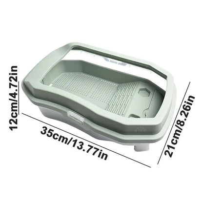 Turtle Tank Aquarium Baby Turtle Habitat With Lid Pet Turtle Habitat Detachable Double Layers Turtle Tank Anti-Slip Tortoise