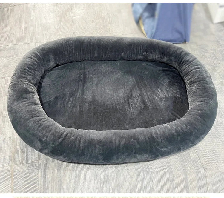 Dog bed for humans Short plush for large people, dog bed Adult kennel Removable pet nest
