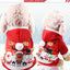 Dog Winter Warm Pet Clothes Christmas Clothes  for Small Medium Dogs Elk Santa Claus Dog  Coat Hoodies Christmas Dogs Costume
