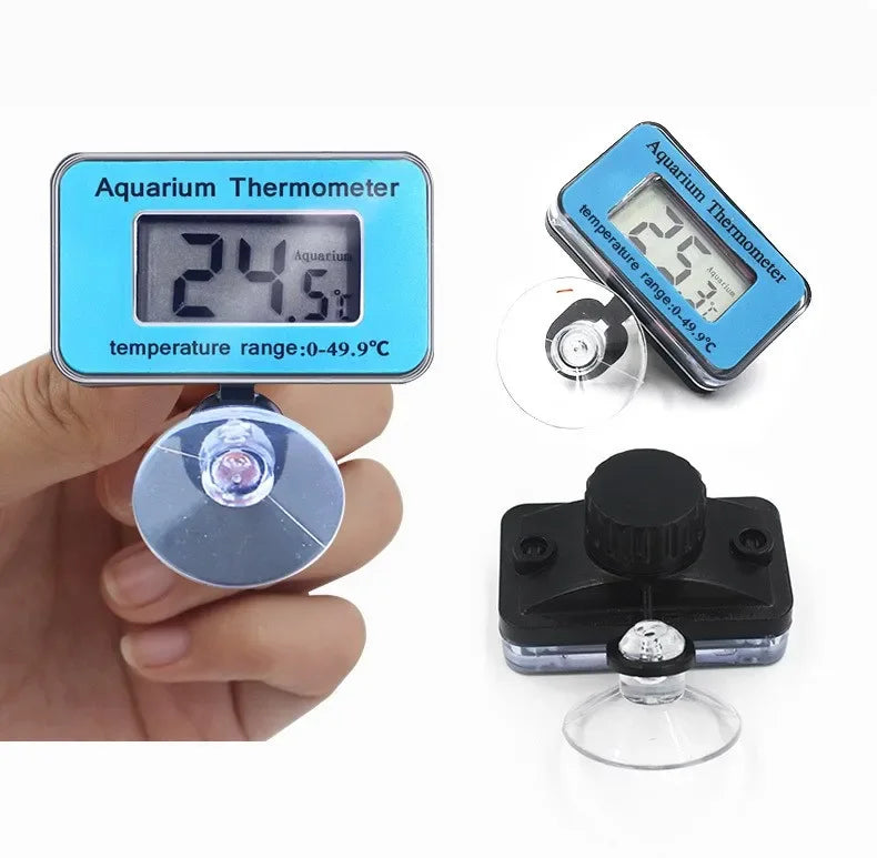 Aquarium Waterproof  Thermometer LCD Digital Fish Tank Submersible Thermometer Meter Temperature Control with Suction Cup
