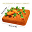 Interactive Dog Toys Carrot Snuffle Mat for Dogs Plush Puzzle Toy Non-Slip Nosework Feed Games Pet Stress Relief with 12 Carrots