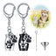 Pets Urn Keychain Paw Print Keyring Cremation Ashes Pendant Cat Cremation Jewelry Pendant Dog Paw Print Keepsake for Cats Dogs