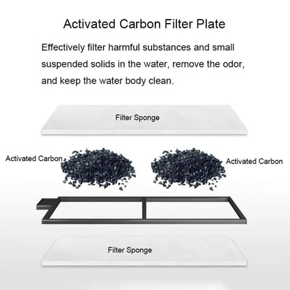 Thin Activated Carbon Sponge Filter for Aquarium Fish Tank Shrimp Pond Air Pump Biochemical Filtration Aquarium Accessories New