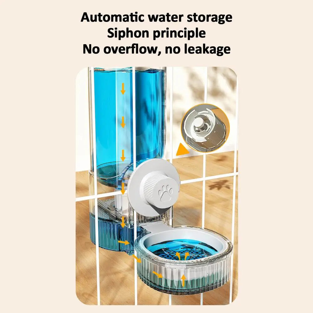 Automatic Cat Feeder Water Dispenser Automatic Cat Dog Feeder Detachable Large Capacity Dog Food Dispenser Pet Supplies