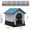 Outdoor kennel with toilet, sun protection in summer, universal in all seasons, outdoor rain-proof dog house, warm in winter, s