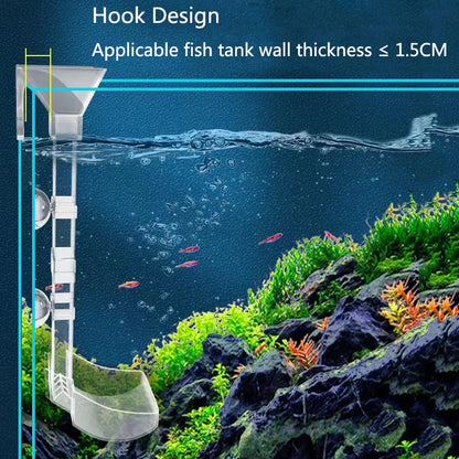 Highly Transparent Acrylic Aquarium Feeder Tube Dish Transparent Fish Tank Shrimp Snail Shrimp Food Feeding Bowl Accessories